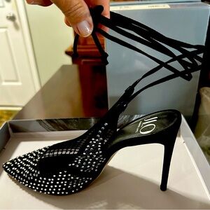 J Lo Florella2 rhinestone-covered pumps. Black Size 8 M - New in box. $23.00